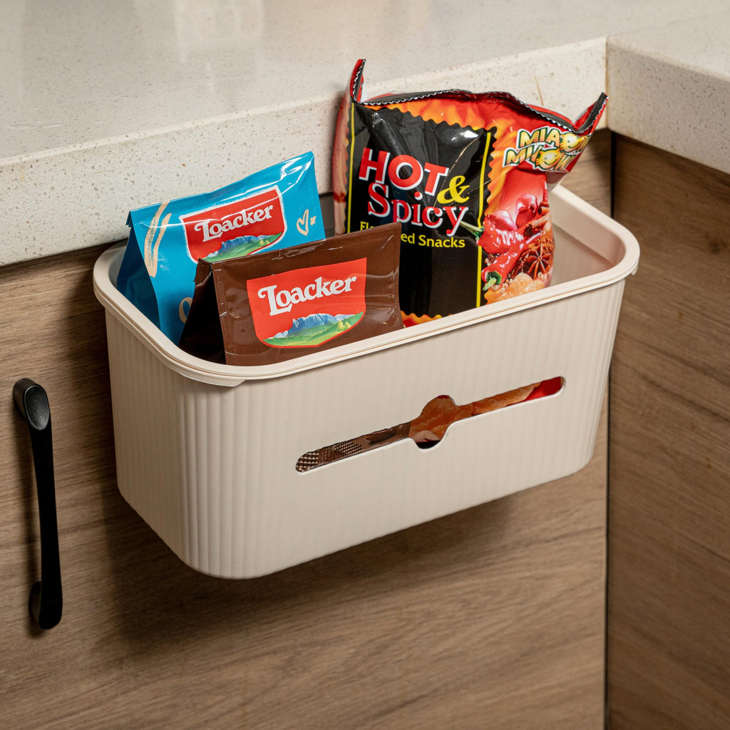 VIREYA Bedside Storage Box Bin Organizer Diaper Caddy Organizer for Kids Bed, Crib, Playard ,Playpen, Nursery Bedroom, Bathroom Essentials,for Books, Tissues, Cup & Snacks (Beige)