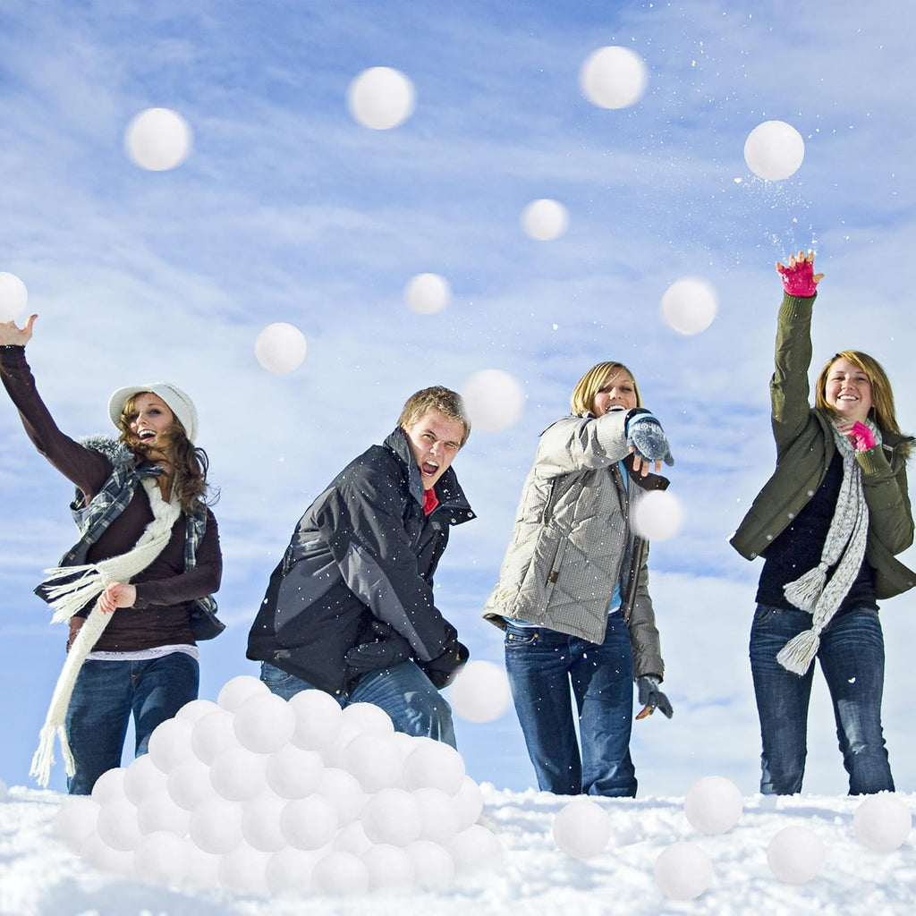 Skiennix 36 PCS Plush Snow Balls - Soft Indoor Snowball Fight Set for Kids | Perfect for Winter Fun