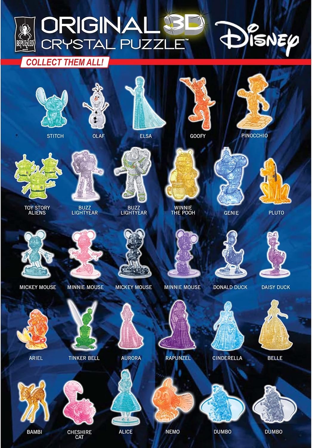 BePuzzled | Snoopy & Woodstock 3D Crystal Puzzle - Fun for Ages 12 and Up | Engaging Family Activity
