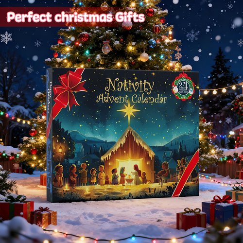 Nativity Advent Calendar 2025 Kids - 24 Days Building Blocks Kits Christmas Gifts Countdown Calendar Set, Christmas Building Toys Gift Sets for Boys, Girls, Teens & Adults Ages 6+