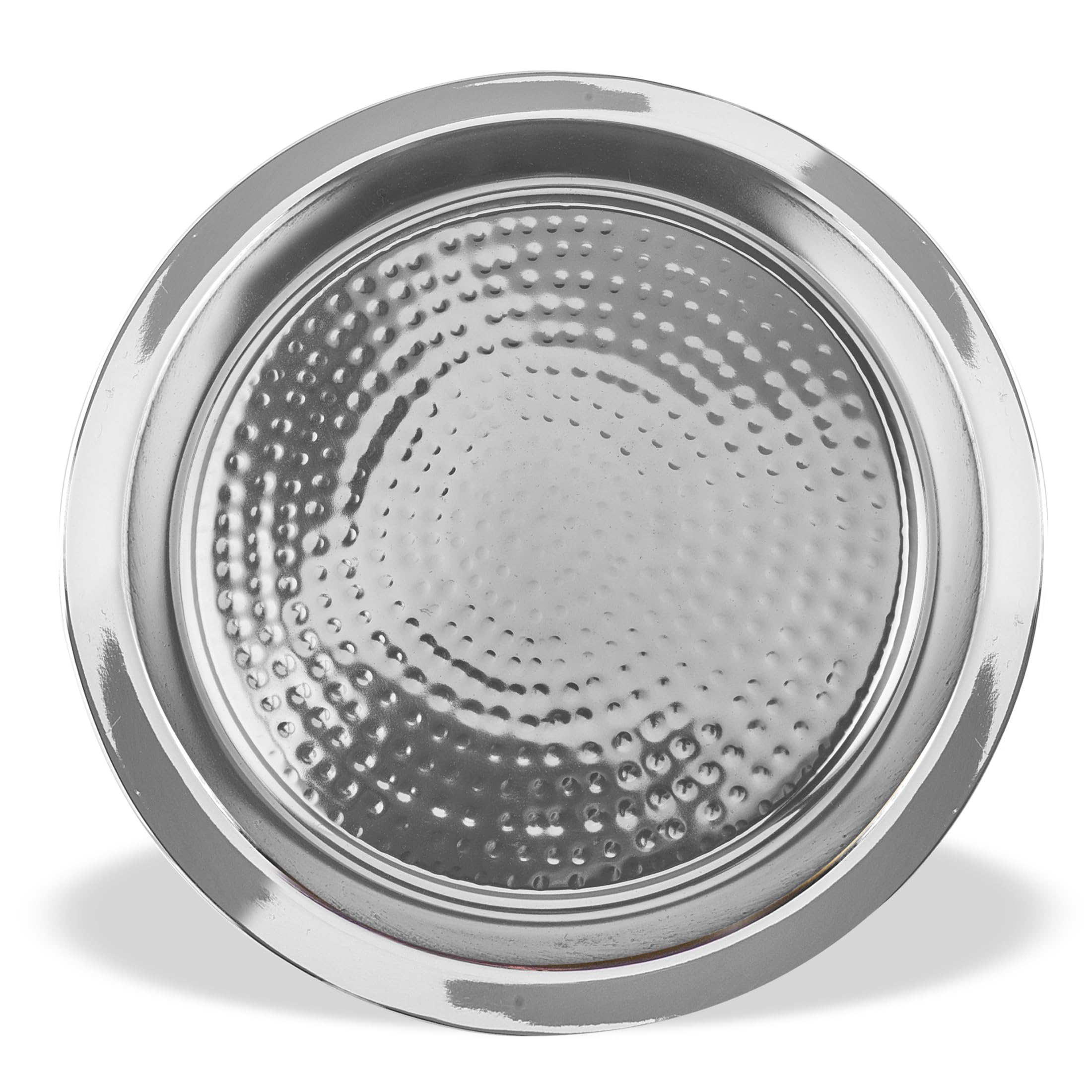 Zion Judaica Elegant Shabbos Havdalah Set Gift Boxed Hammered Metal High Polished Includes Kiddush Cup 5.5 oz Wine Goblet Tray Braided Havdualah Candle Holder Besamim Spice Box End of Shabbat Gift Set