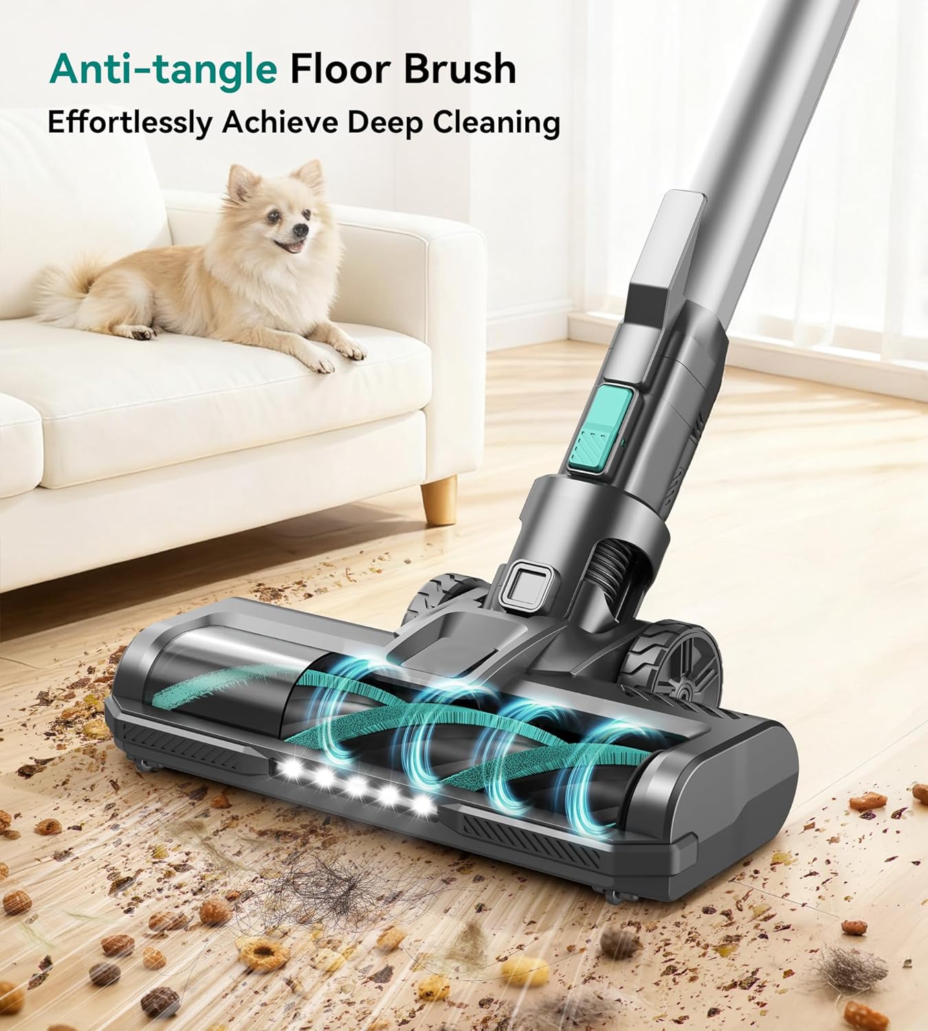 S10K Cordless Vacuum Cleaner - Powerful 55Kpa Suction | Lightweight, Rechargeable, Self-Standing for Home Use