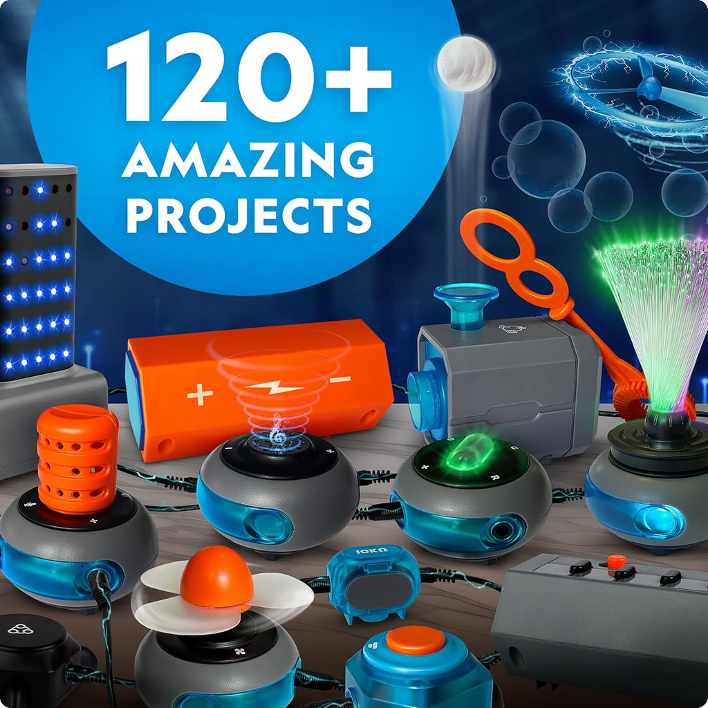 National Geographic Circuit Maker Kit - STEM Electronics Kit for Kids | 120 Fun Electrical Projects