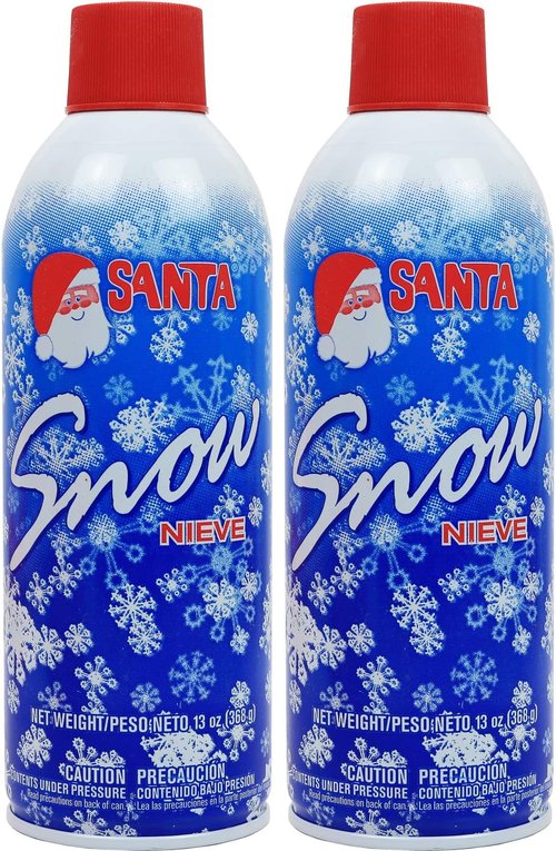 Greenco Snow Spray | Artificial Snow for Christmas Decoration - 13 oz Flocking Spray (Pack of 2)