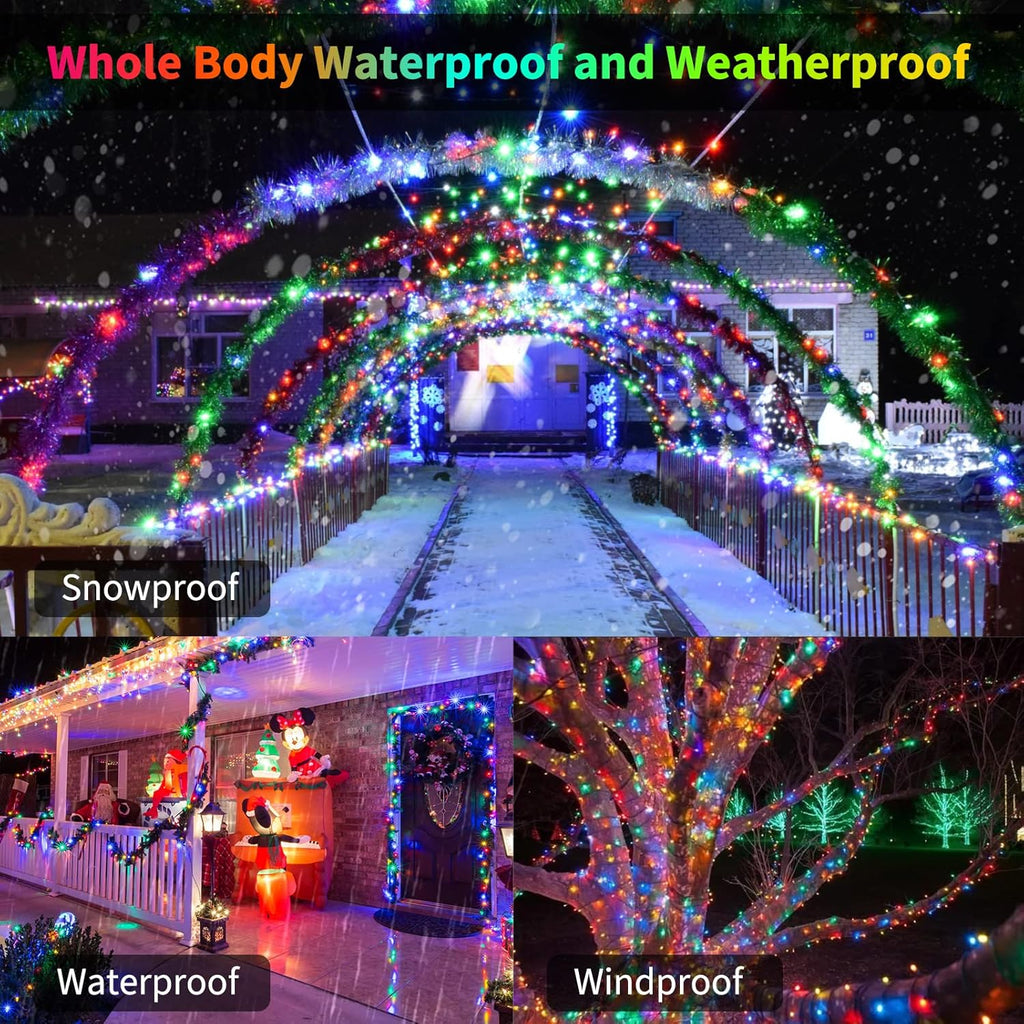 Skiennix Battery Operated Christmas Lights - 50 LED Mini String Lights | 18 Feet, 8 Modes, Waterproof for Indoor & Outdoor Holiday Decor