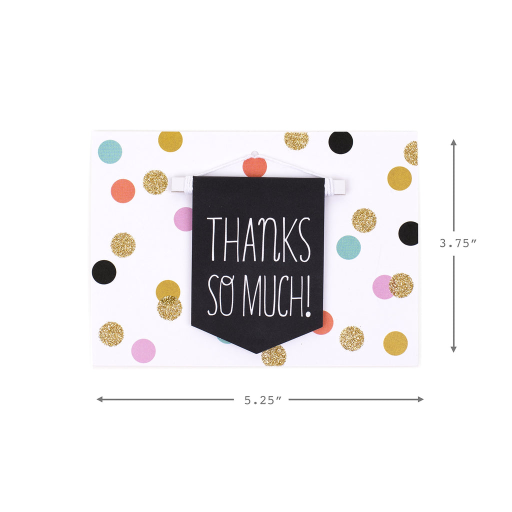 Hallmark Signature Thank You Notes (Thanks Banner, 8 Cards and Envelopes)