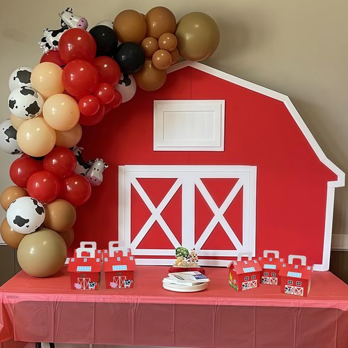 16 Pack Farm Animal Party Candy Box, Farm Theme Gift Box for Farm Birthday Party Barn Party Decoration.