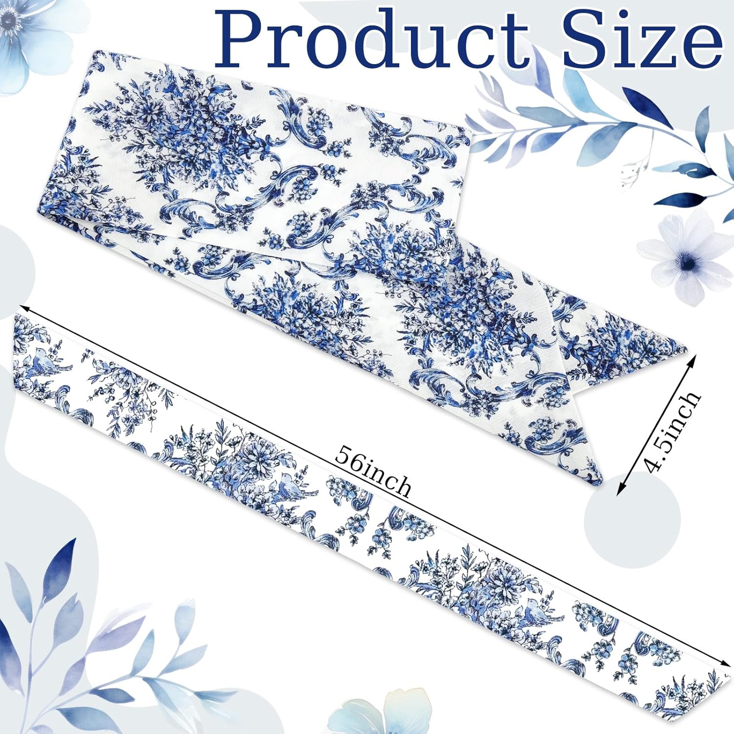 XunYee Wreath Sash Set - 6 Pcs Embroidery Monogram Decor for Indoor/Outdoor Weddings & Events | Retro Style