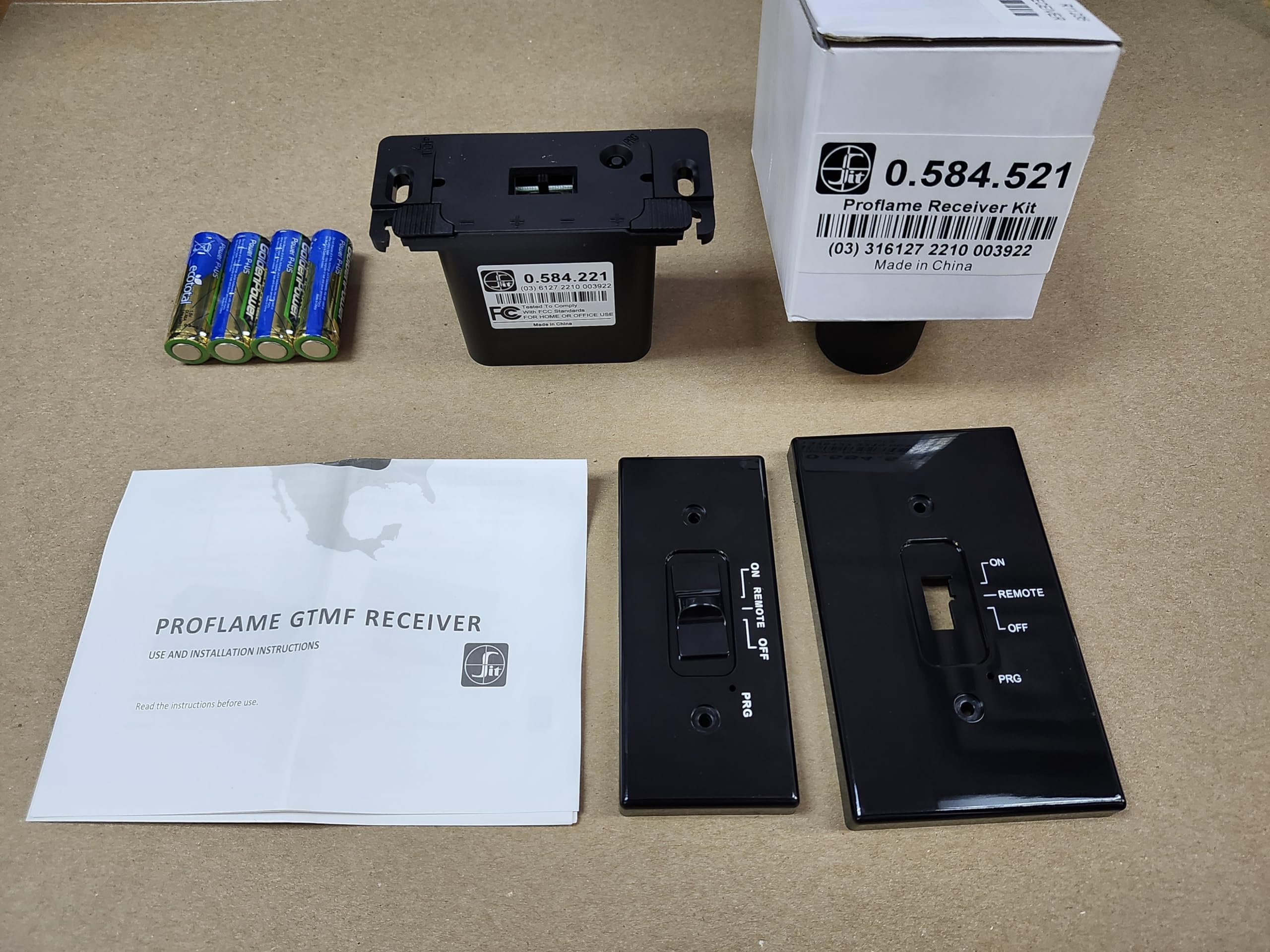 All Pro Fireplace SIT Proflame Receiver Kit SIT 0.584.521 with SIT 0.584.221 Battery Holder