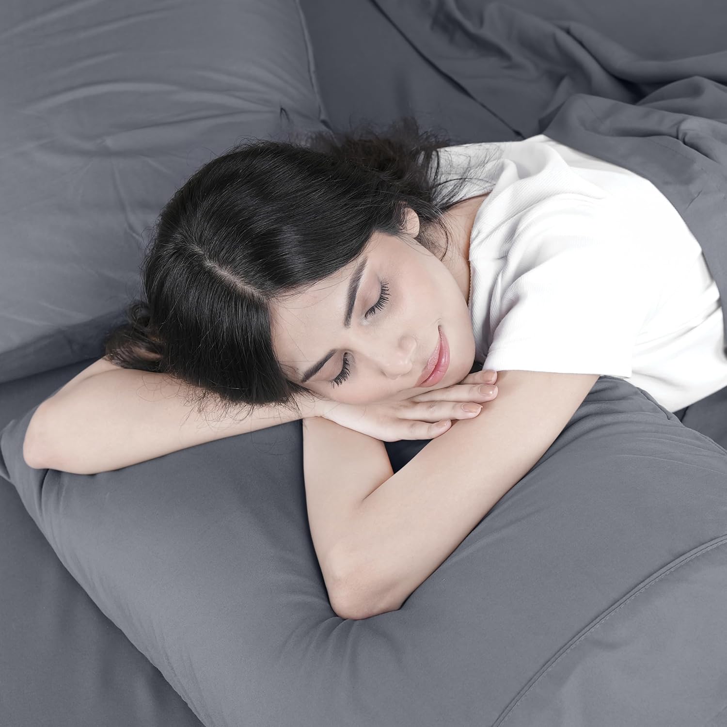 Utopia Bedding King Bed Sheets Set - Soft Brushed Microfiber | Fade & Shrinkage Resistant - Grey