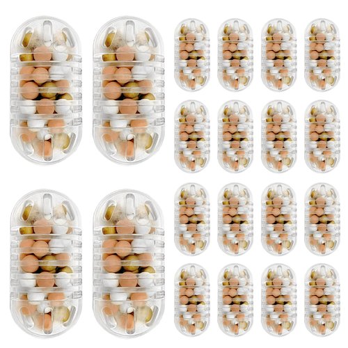 20x Humidifier Cleaner Compatible with Most Humidifiers Replacement for Ultrasonic Humidifier Demineralization Cartridge Tank Cleaning Fish Drop Ball Filter
