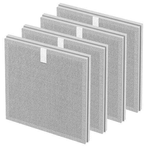 4 Pack 3-in-1 HEPA Replacement Filter Compatible with Pure Enrichment PureZone Air Purifier Part No. PEAIRPLG