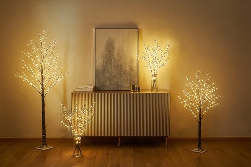 LITBLOOM Lighted Flokced Tree with Fairy Lights 6FT 330 LED, Snowy Tree with Lights for Indoor Outdoor Home Christmas Holiday Decoration