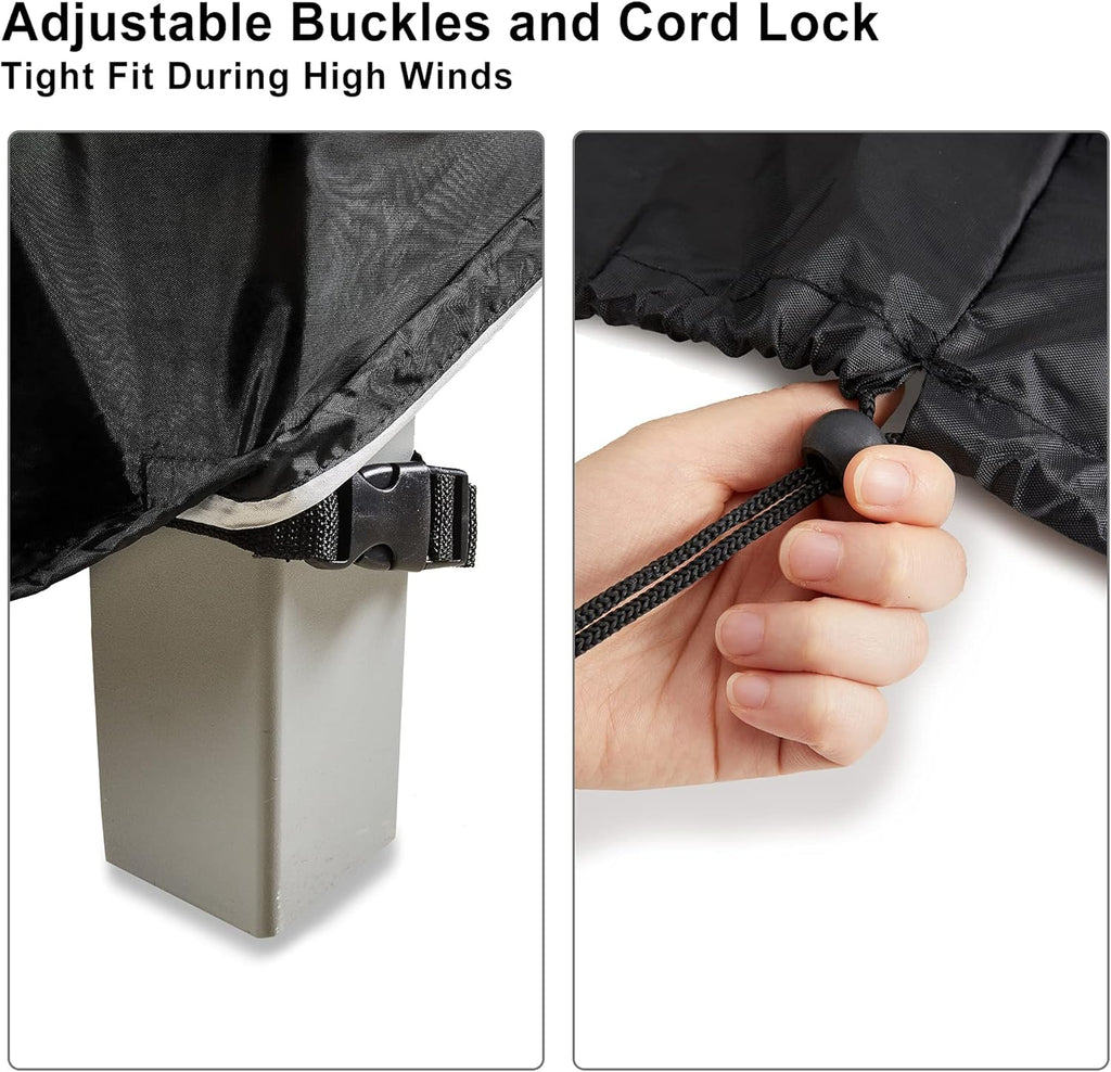 ALSTER Outdoor Chair Covers - Durable Waterproof Black Furniture Covers | 2 Pack, 29" L x 30" W x 36" H