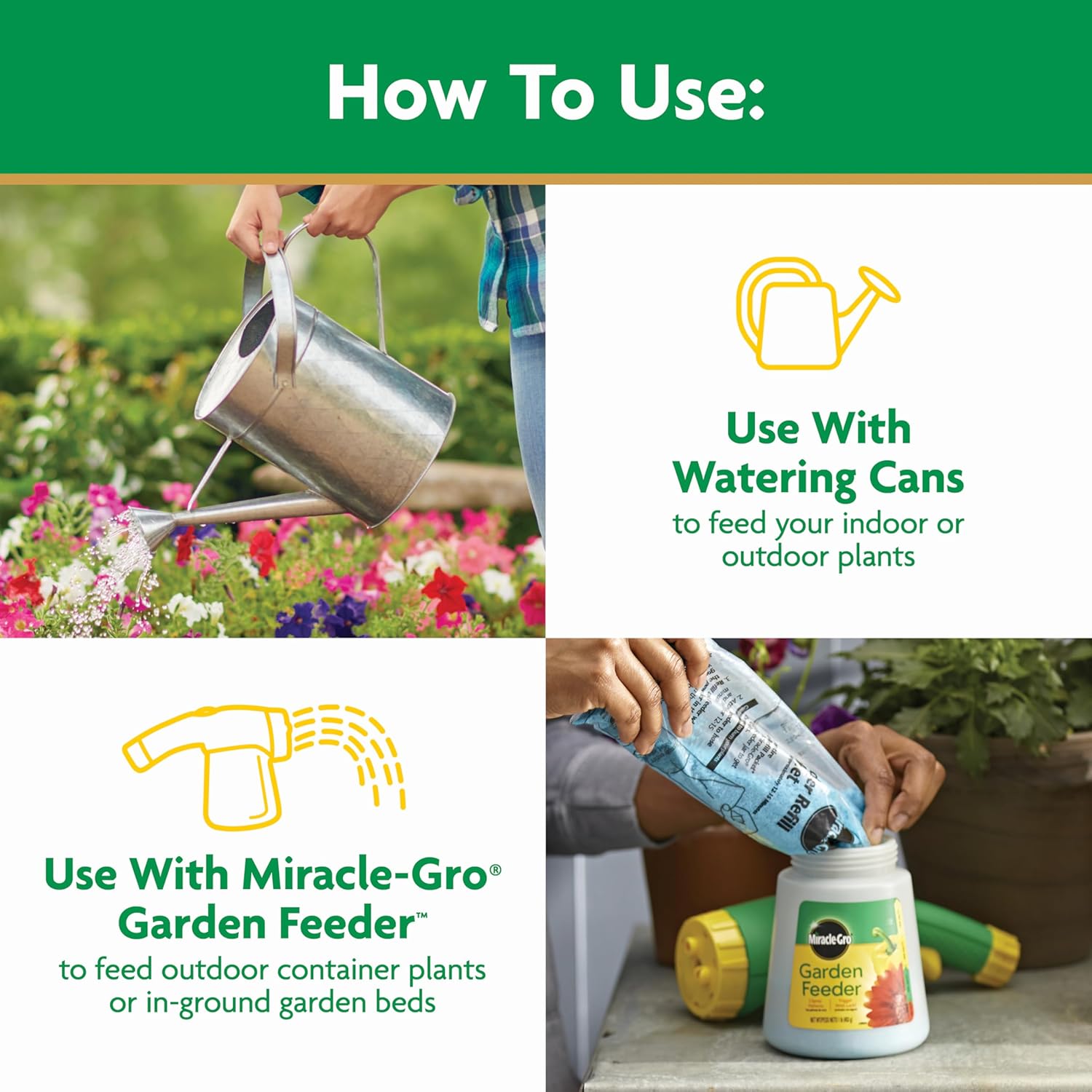 Miracle-Gro All-Purpose Plant Food - Water Soluble Fertilizer for Indoor & Outdoor Plants | 1.5 lbs (Pack of 6)