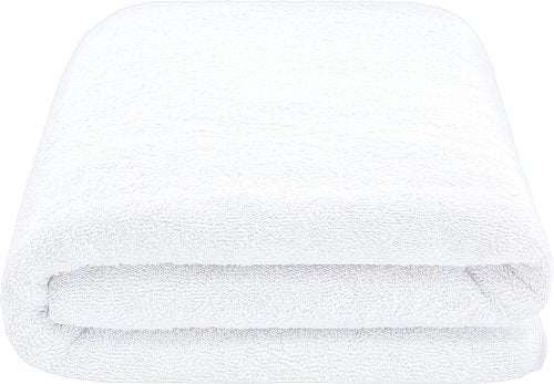 Cotton Paradise 100% Cotton Oversized Bath Sheet - Extra Large 40x80 White Turkish Towel