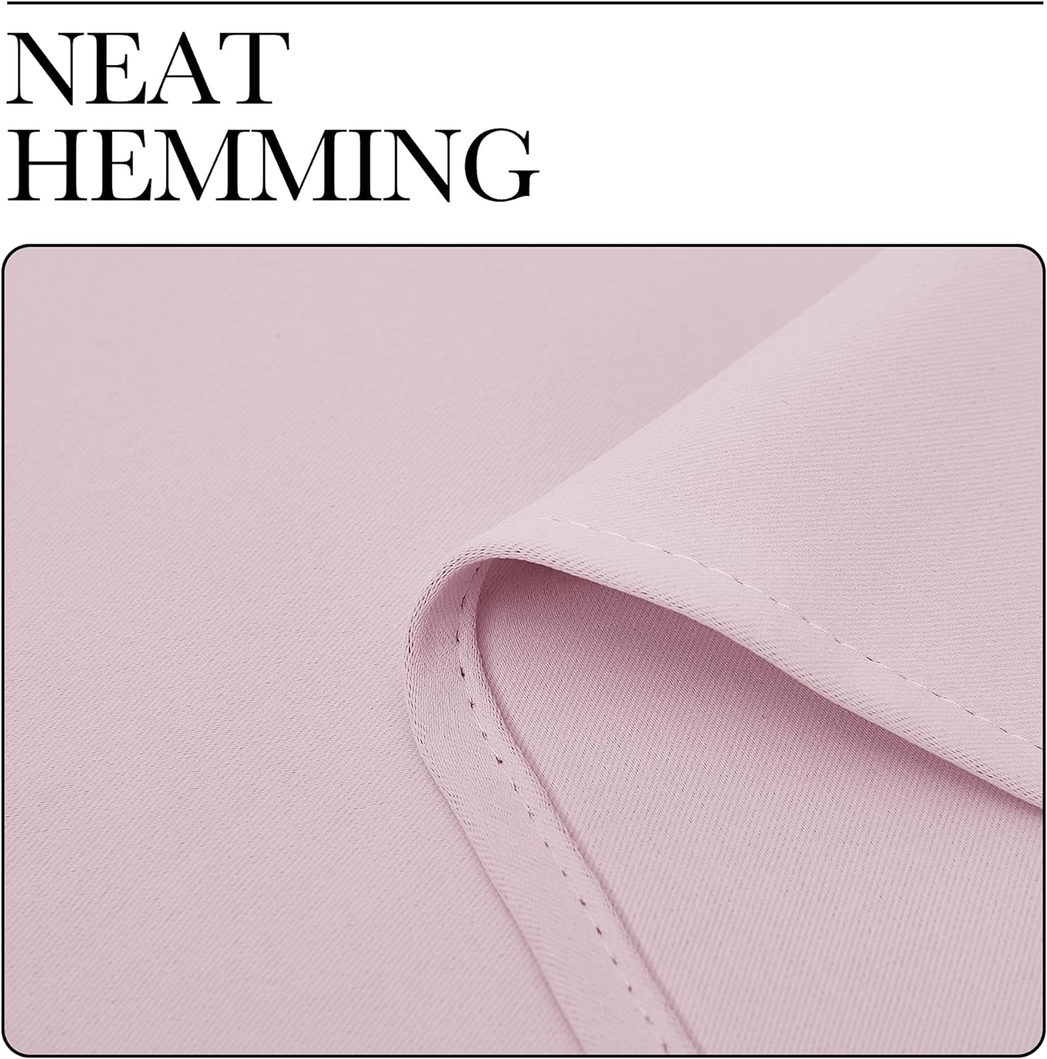 NICETOWN Baby Pink Blackout Curtains - Thermal Insulated Drapes for Office | 68" Length, 42" Wide, 2 Panels
