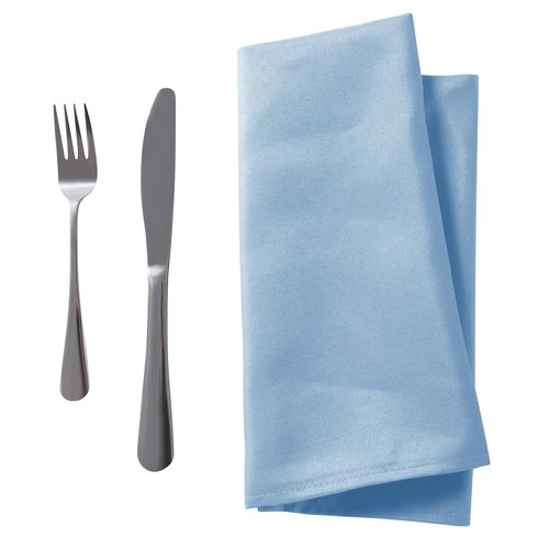 50pcs Polyester Cloth Napkins - 20 x 20 inch Blue Mist Dinner Washable Napkins with Hemmed Edges for Restaurant/Wedding/Hotel(50,Blue Mist)