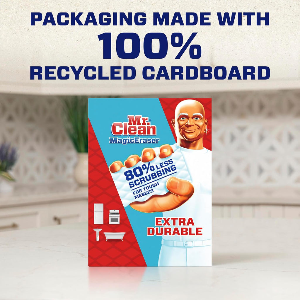 Mr. Clean Magic Eraser - Extra Durable Multi-Purpose Cleaner | 10 Count Pack of 4