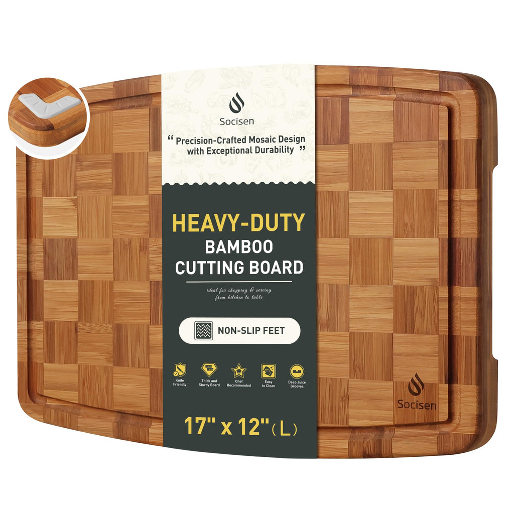 Bamboo Cutting Boards Non Toxic Wood Wooden Cutting Board for Kitchen Non Slip Christmas Xmas Birthday Law Step Stepmom Stepmother Have Everything Good Unique Useful Present