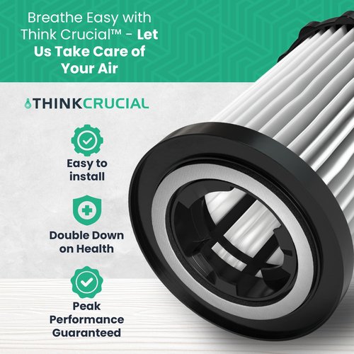 Crucial Vacuum Replacement Vacuum Filters Compatible With Dirt Devil Part # 3-250435-001, 3250435001 & Models M082500, M082505, M082550, M082555, M082570, M082580, M082581, SD40005 - (2 Pack)