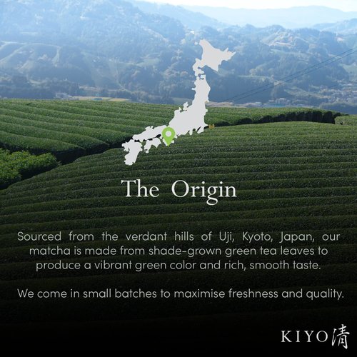 Kiyo Matcha Ceremonial Uji Matcha - Pure First Harvest Green Tea Powder from Japan (40g/1.41oz)