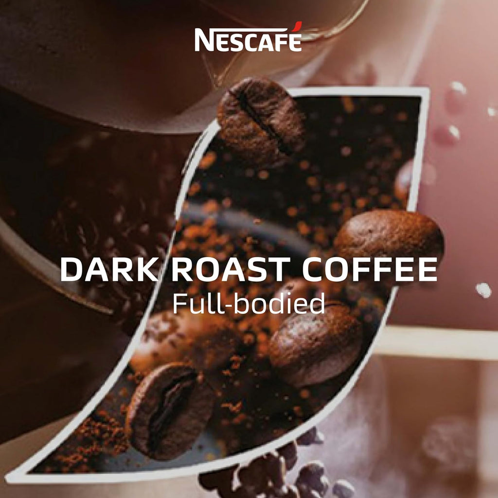 Nescafe Clasico Dark Roast Instant Coffee - Rich Flavor, 8 oz Pouch for Quick Brewing