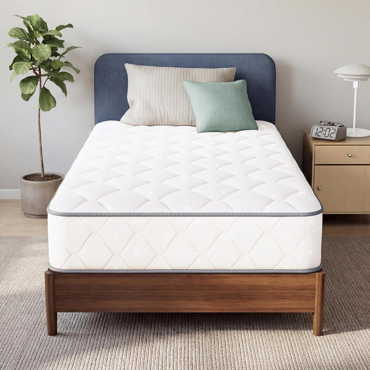 Neo Sleep Twin Size Mattress - 8 Inch Hybrid Comfort with Cooling Gel Memory Foam & Pressure Relief