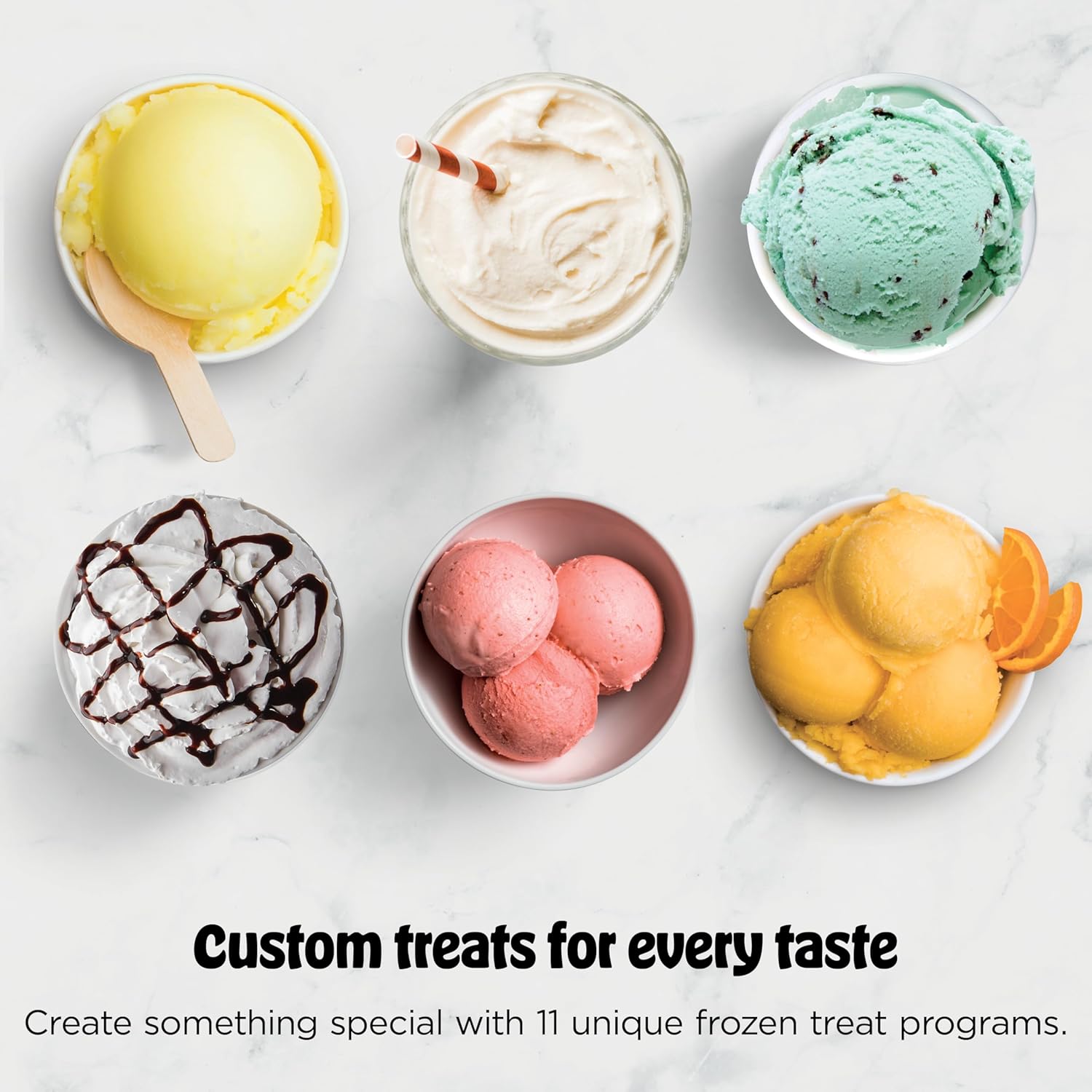 Ninja CREAMi Deluxe Ice Cream Maker - 11-in-1 Frozen Desserts, Sorbet & Milkshakes | Includes 2 XL 24 Oz. Tubs | Silver | NC501