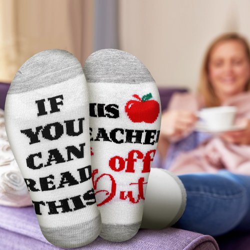 Lemosae 60 Pcs Teacher Appreciation Gifts Set, Teachers Day Gifts Bulk 12 Wine Tumbler 12 Makeup Bags 12 Mini Notepads 12 Socks 12 Keychains Graduation Students Thanks Teacher Gift(Classic)