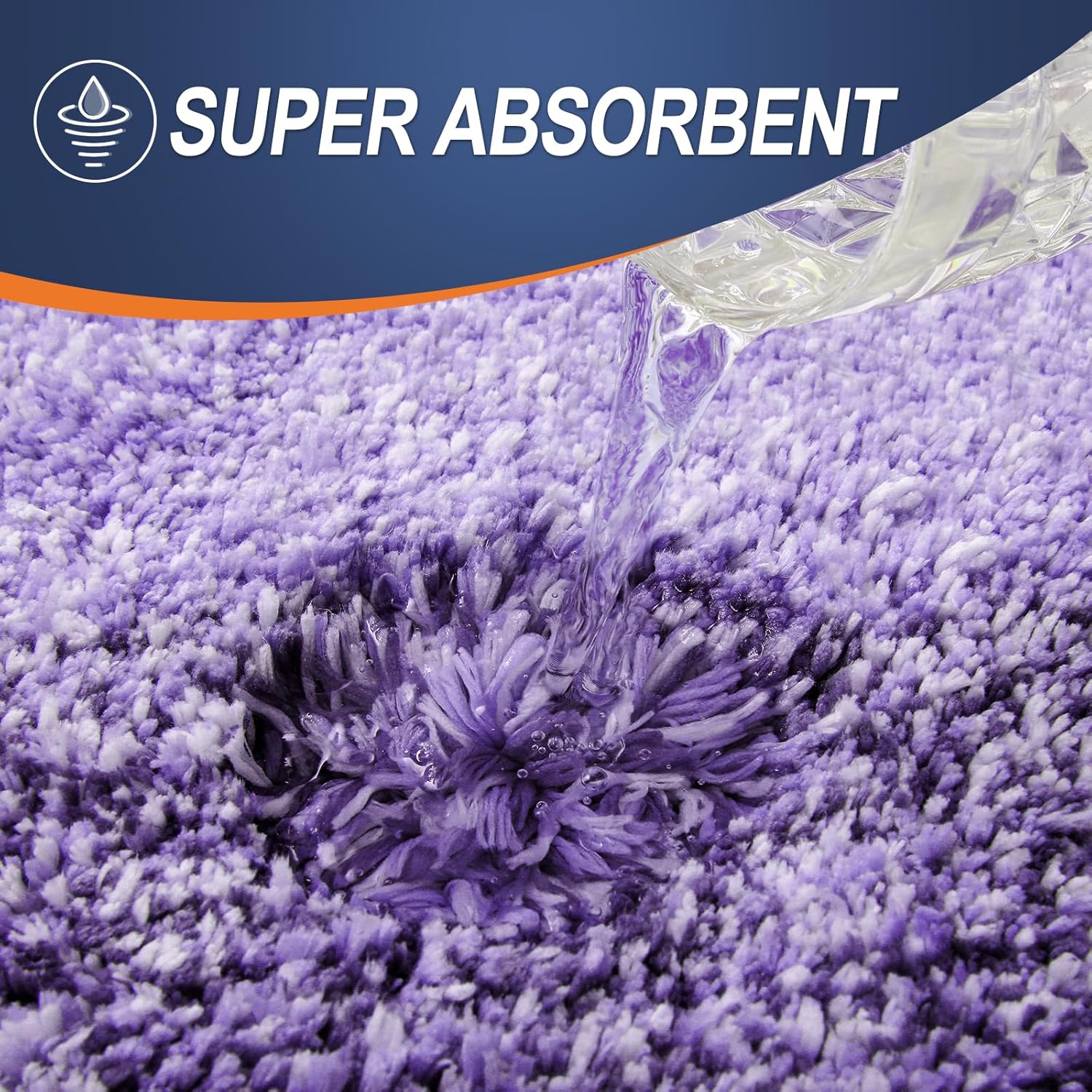 OLANLY Bathroom Rugs - Extra Soft Microfiber Mat | Quick Dry, Machine Washable, 30x20, Violet