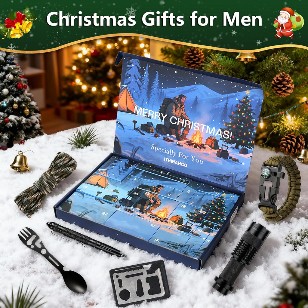 Skiennix Survival Kit - Ultimate Christmas Gift for Teens, Men & Outdoor Adventurers | Perfect for Campers & Hunters