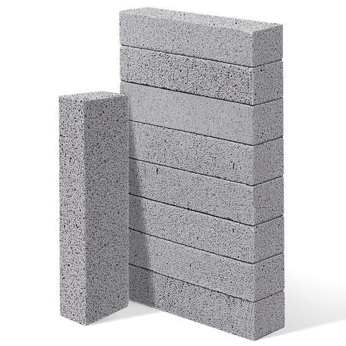 ZUFECY 10pc Toilet Pumice Stone, Toilet Bowl Cleaner, Toilet Bowl Stain Ring Remover, Pumice Stone Toilet Cleaner Tool for Toilet, Pool, Bathroom, Sink