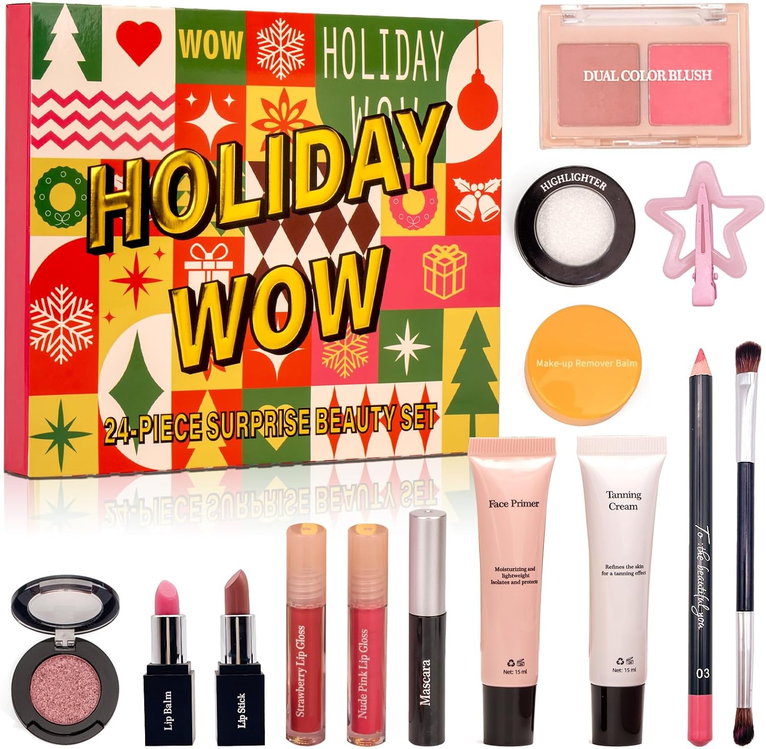 Skiennix All-in-One Makeup Kit for Teen Girls | 24 Individually Boxed Surprises & Essentials
