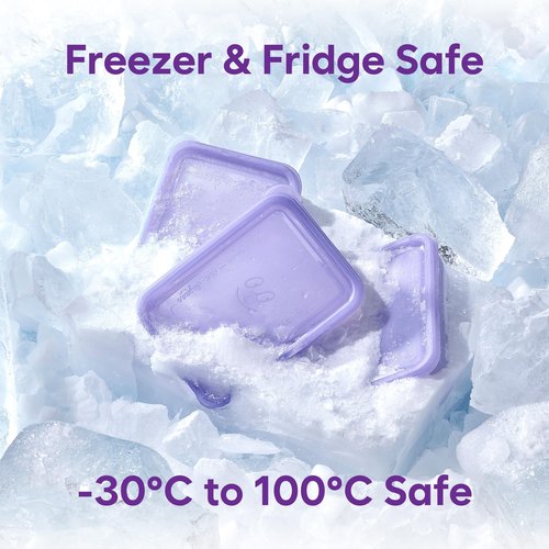 THX_SOYOON Freezer Containers for Food Storage 12pcs - Soup with Lids Safe - Twist Release - Flexible Frozen Design - BPA Free