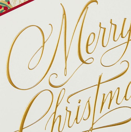 Hallmark Boxed Christmas Cards, Elegant Flowers (16 Cards and 17 Envelopes)