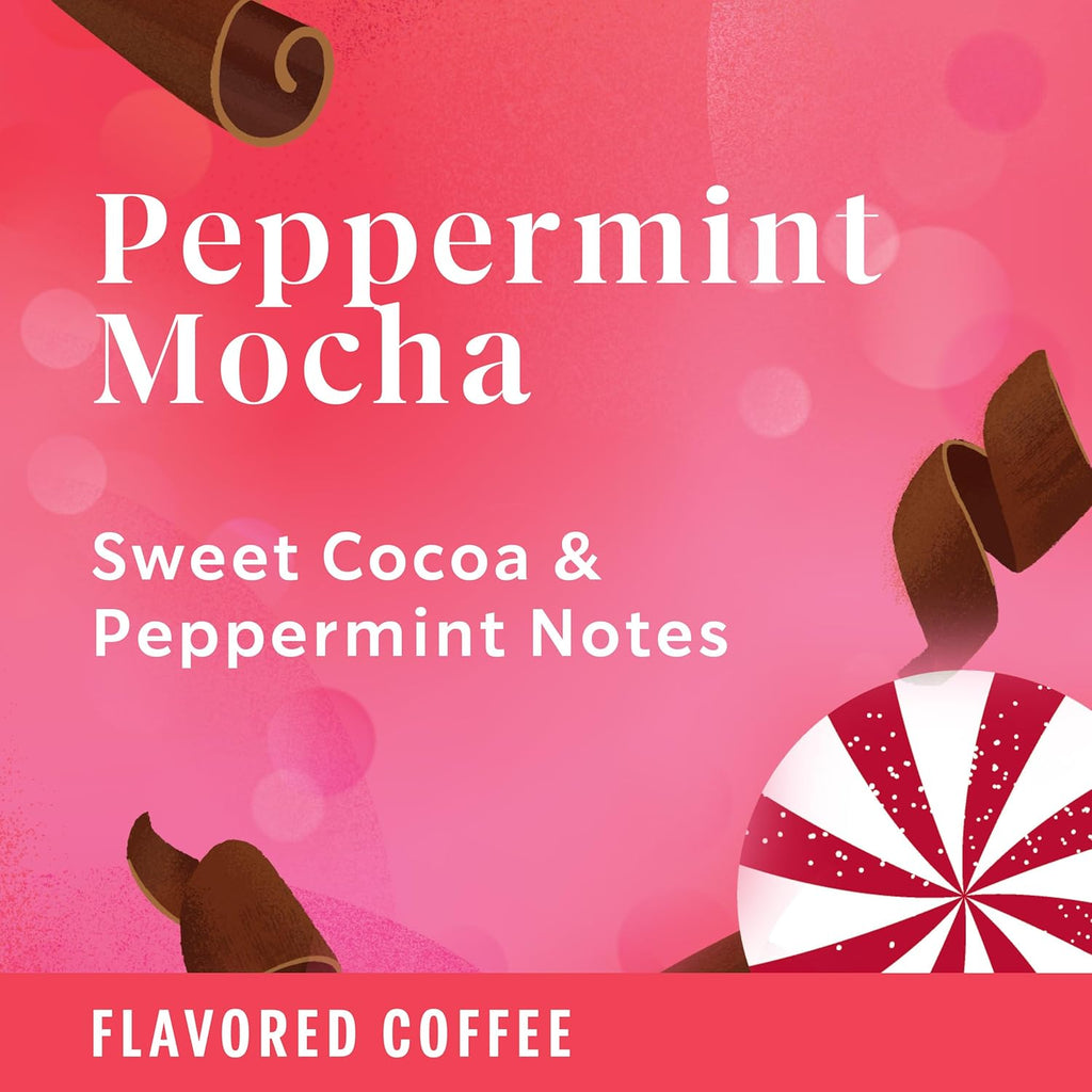 Starbucks Peppermint Mocha K-Cup Coffee Pods - 100% Arabica, Limited Holiday Edition | 60 Pods Total