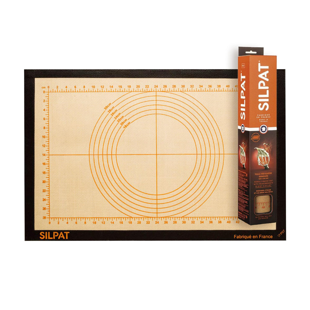 Silpat The Original Perfect Pastry Non-Stick Silicone Countertop Workstation Mat, 15-1/8" x 23"