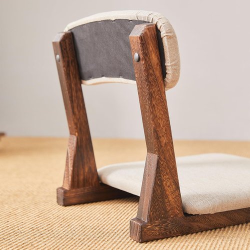 GZQWDC Meditation Chair with Back Support,Japanese Floor Chair,Back Jack for The Floor,Floor Seating,Tatami Floor Seats