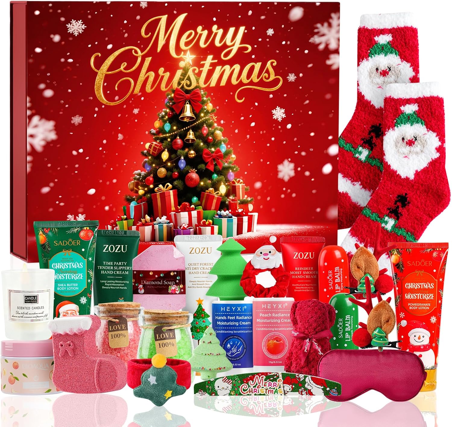 Beauty Advent Calendar 2025 - 24 Days of Makeup & Skincare Gifts for Women & Teen Girls