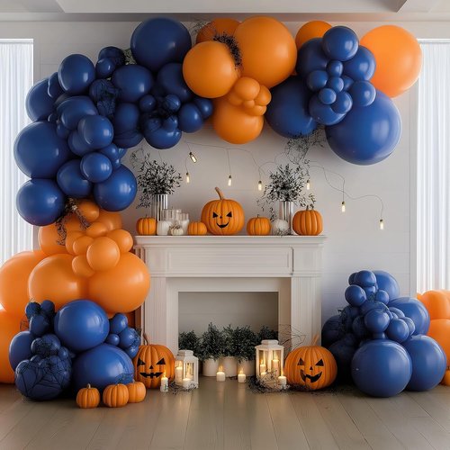 **Balloon Arch Kit by Navy Blue | 133-Piece Dark Blue Latex Balloon Set for Birthday, Wedding & Party Decor**
