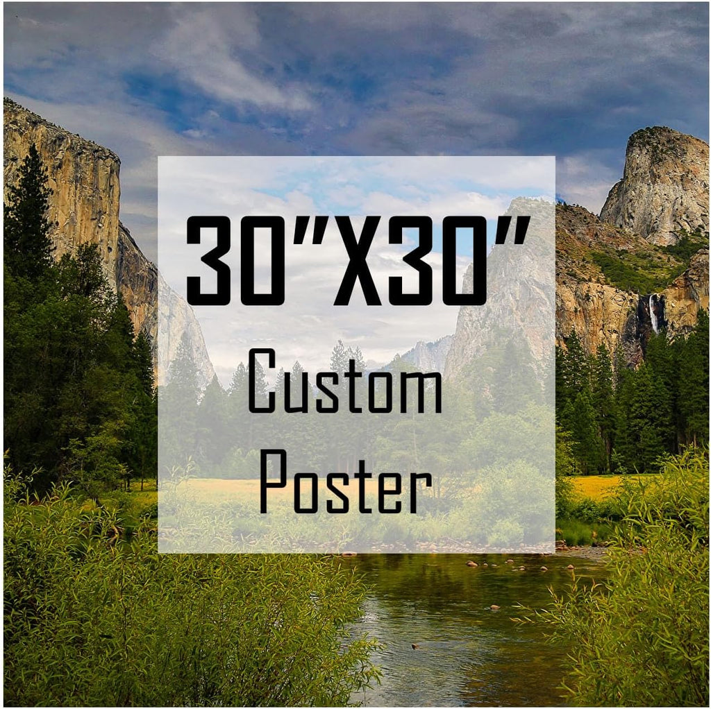 ZXDZSM Custom Canvas Poster - Personalized Wall Art Print (30” x 30”) | Upload Your Image