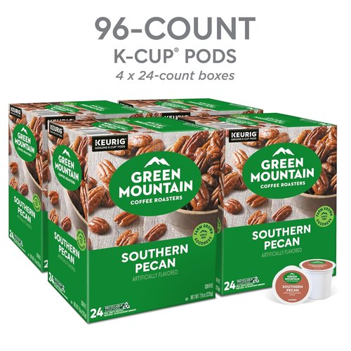 Green Mountain Coffee Roasters Southern Pecan K-Cup Pods - Light Roast Coffee, 96 Count