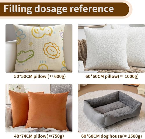 Daylendar Premium Fiberfill Stuffing - High-Resilience 100g | Recyclable Craft & Home Decor Fill