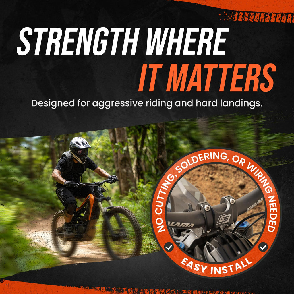 GritShift Direct Mount Stem Riser 2 inch for Sur-Ron – Aluminum Handlebar Riser fits Segway X260, Talaria Sting, Dirtbike, Motorcycle – Suspension Extension for Enhanced Handling, Riding Ergonomics