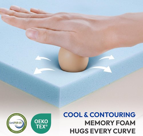 Gelsea Full Size Mattress - Firm Gel Memory Foam for Back Support & Pressure Relief | 8 Inch, CertiPUR-US Certified