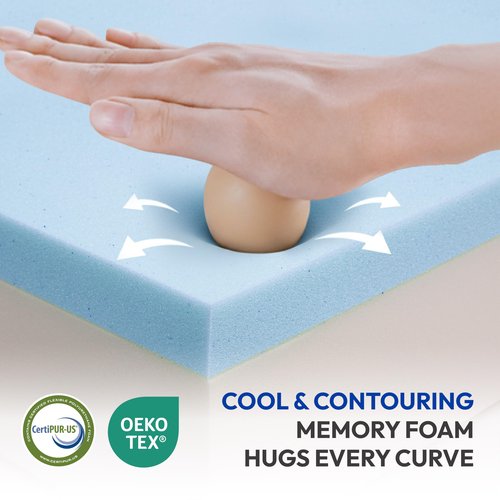 Gelsea 6 Inch Twin Size Mattress, Firm Gel Memory Foam Twin Mattress in a Box, Firm Back Support for Pressure Relief & Spinal Alignment, CertiPUR-US Certified, Fiberglass-Free