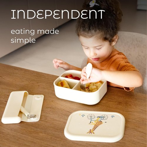 ASOMIC Toddler Utensils - 6-Piece Kids Silverware Set with Silicone Handles | Premium 316 Stainless Steel, Dishwasher Safe (Sage/Sky Blue/Ivory)