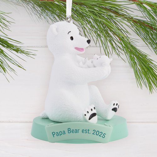 Hallmark Papa Bear New Dad 2025 Christmas Ornament, Gifts for Dads
