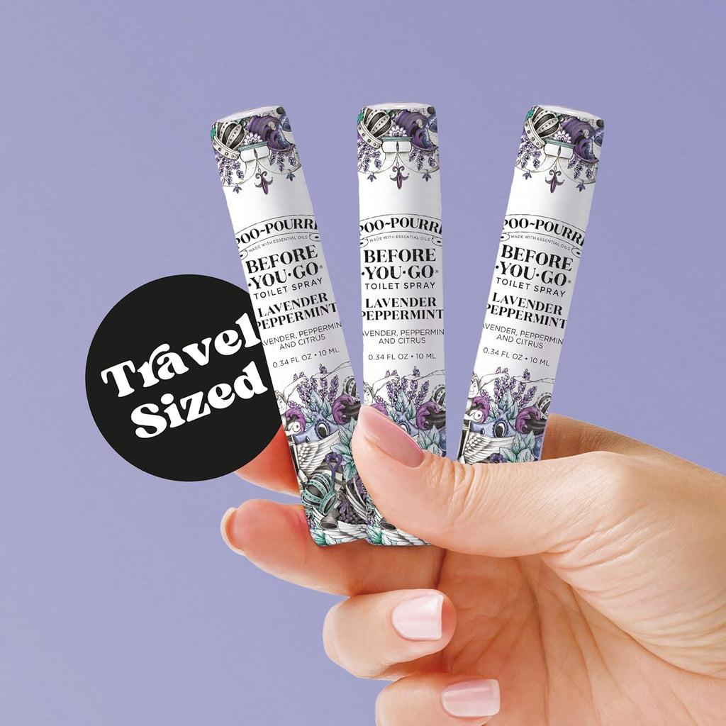 Poo-Pourri Before-You-Go Toilet Spray - Travel Essentials Variety Pack | 5 Scents, TSA Approved, 0.34 Fl Oz